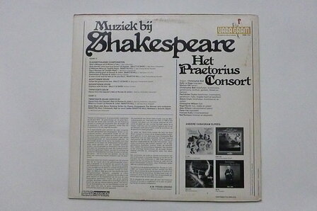 Het Praetorius Consort - Muziek bij Shakespeare (LP)