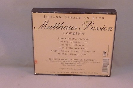 J.S. Bach - Matth&auml;us Passion / Emma Kirkby (3 CD)