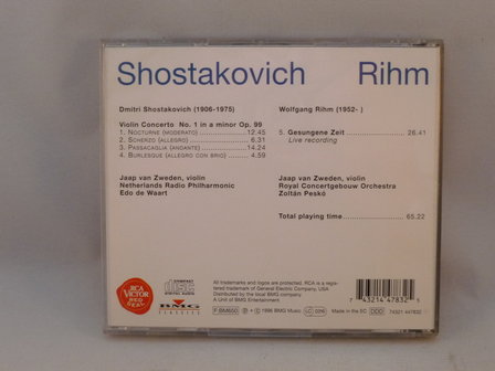 Jaap van Zweden - Shostakovich / Rihm 