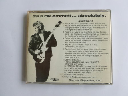 Rik Emmett &lrm;&ndash; When A Heart Breaks / Interview (CD Single)