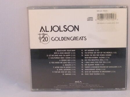 Al Jolson - 20 Golden Greats