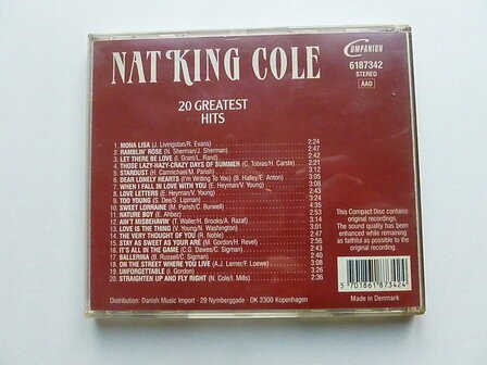 Nat King Cole - 20 Greatest Hits