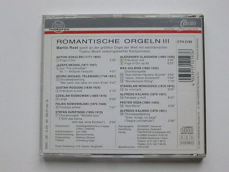 Romantische Orgeln III - Martin Rost