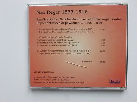 Max Reger - Repr&auml;sentive Orgelwerke 2 / Cor van Wageningen