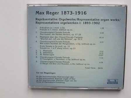 Max Reger - Repr&auml;sentive Orgelwerke 1 / Cor van Wageningen