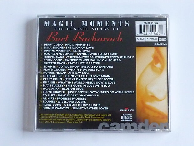 Burt Bacharach - Magic Moments the classic songs of