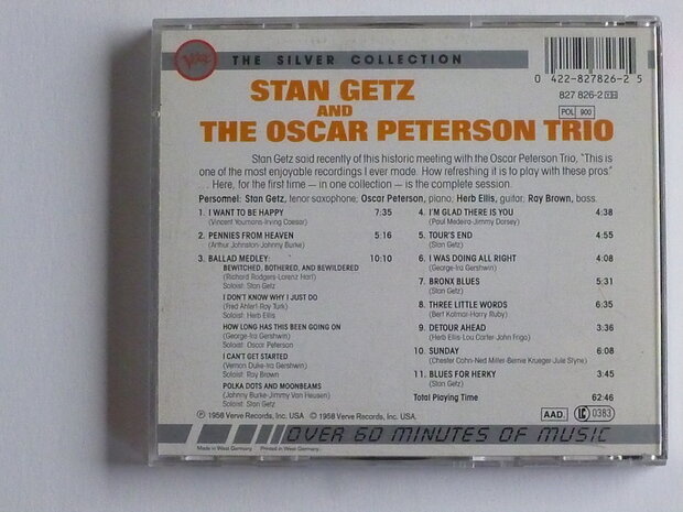 Stan Getz and the Oscar Peterson Trio