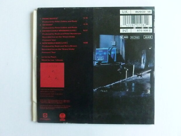 Rush - Prime Mover (CD single limited edition)