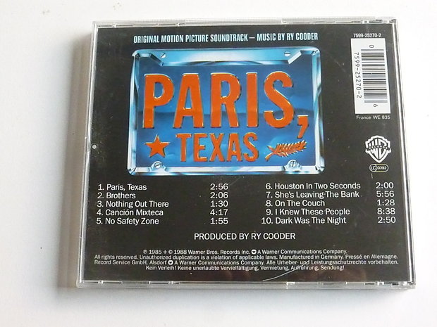 Ry Cooder - Paris Texas Soundtrack