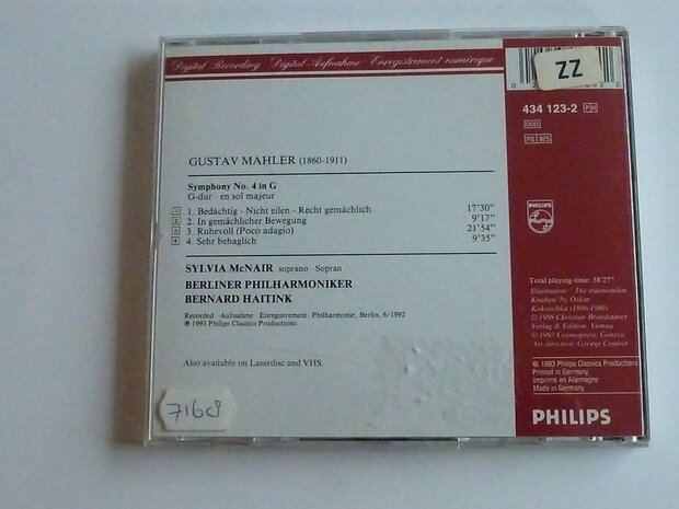 Mahler - Symphony 4 / Sylvia McNair, Bernard Haitink