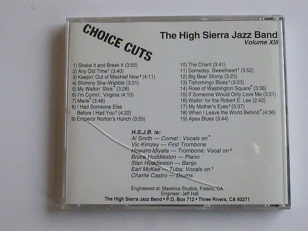 The High Sierra Jazz Band - Choice Cuts