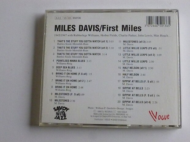 Miles Davis - First Miles