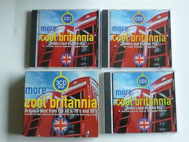 More Cool Brittannia - Britain's best from the 60's, 70's and 80's (3 CD)