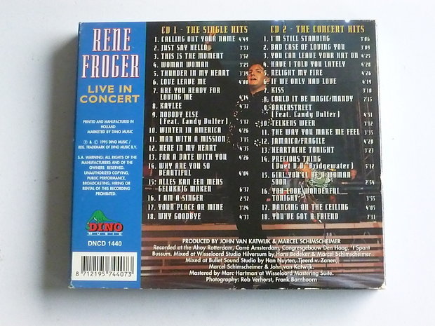 Rene Froger - Live in Concert (2 CD)