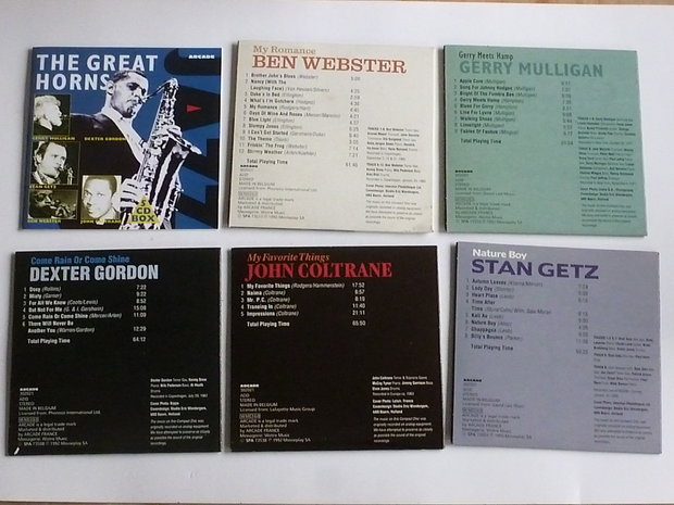 The Great Horns - Webster/Mulligan/Getz/Gordon/Coltrane (5 CD)