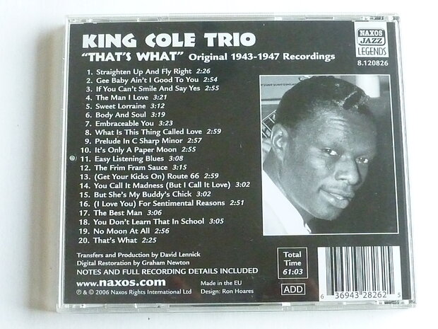 King Cole Trio - That's What