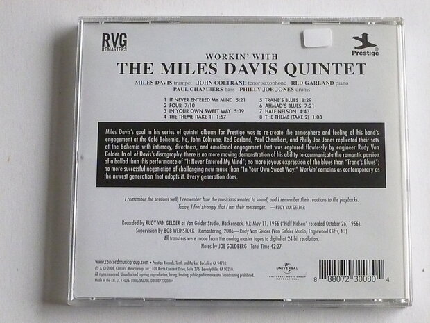 The Miles Davis Quintet - Workin with (geremastered)