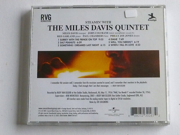 The Miles Davis Quintet - Steamin with (geremastered)