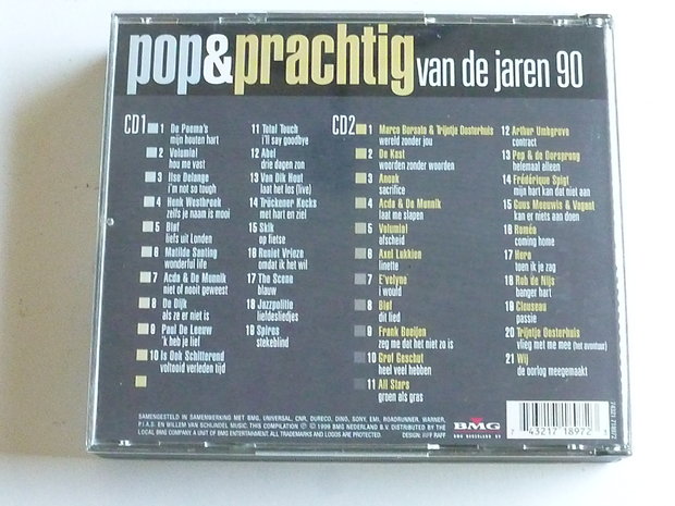 Pop & Prachtig van de jaren 90 (2 CD)