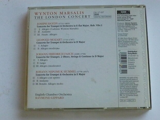 Wynton Marsalis - The London Concert / Raymond Leppard