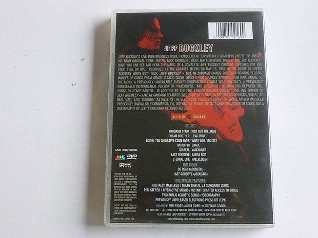 Jeff Buckley - Live in Chicago DVD