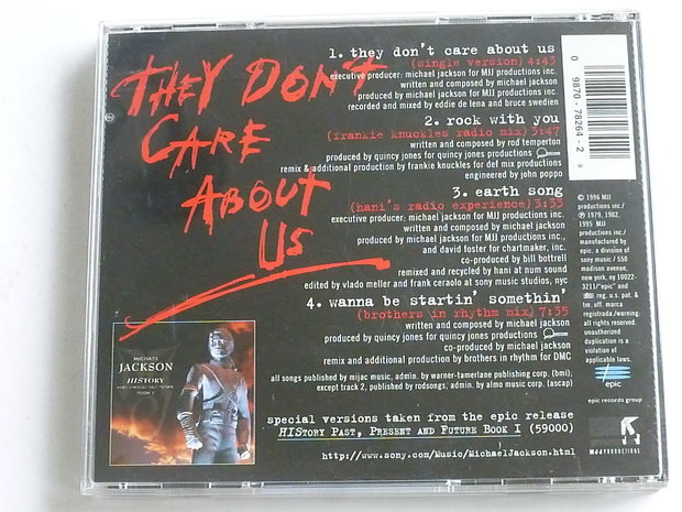 Michael Jackson - They don't care about us (CD Single)