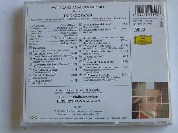 Mozart - Don Giovanni / Herbert von Karajan