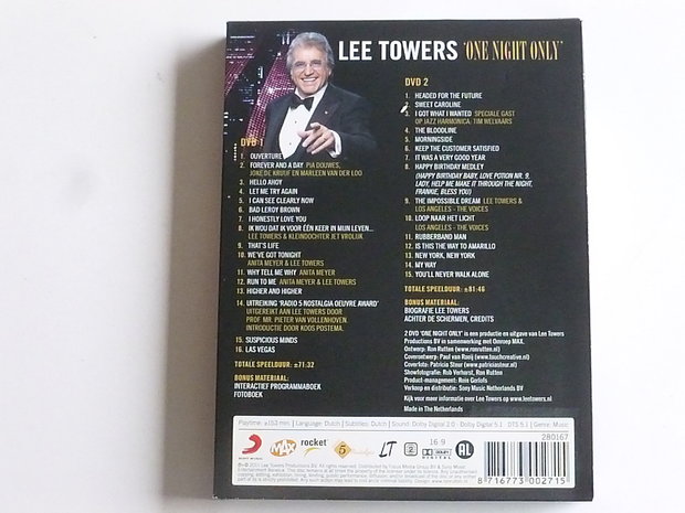 Lee Towers - One night only (2 DVD)