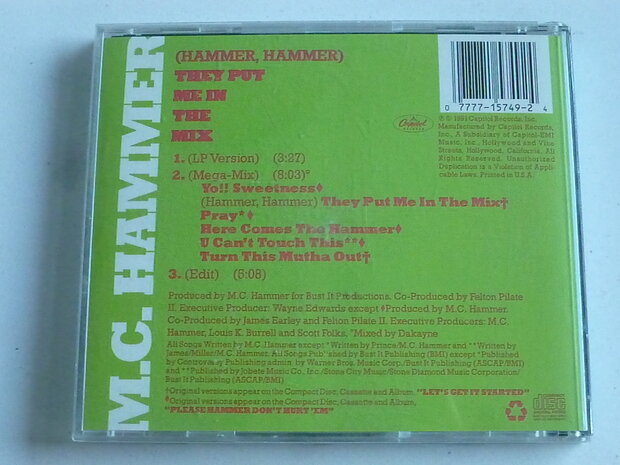 M.C. Hammer - They put me in the Mix (CD Single)