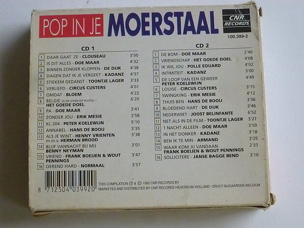 Pop in je Moerstaal (2 CD) CNR Records