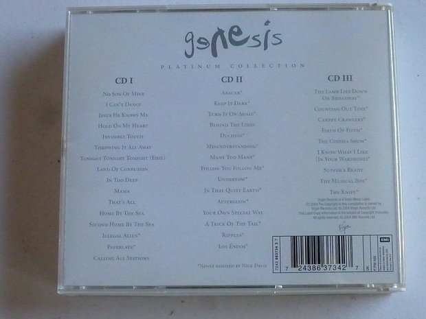 Genesis - Platinum Collection (virgin) 3 CD