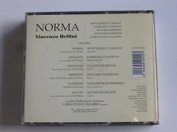 Vincenzo Bellini - Norma / Caballe, Domingo, Cillario (3 CD)