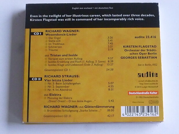 Kirsten Flagstad - Richard Wagner, Richard Strauss (2 CD)