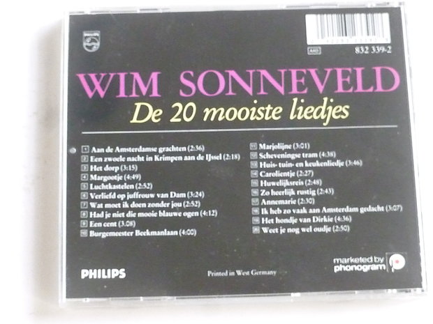 Wim Sonneveld - De 20 mooiste liedjes