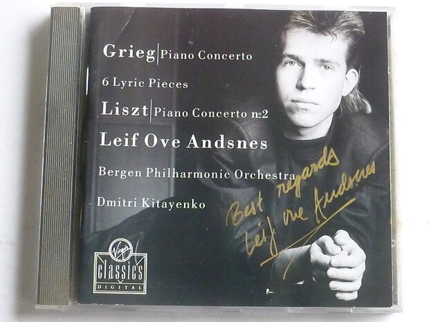 Grieg - Piano Concert / Leif Ove Andsnes (gesigneerd)