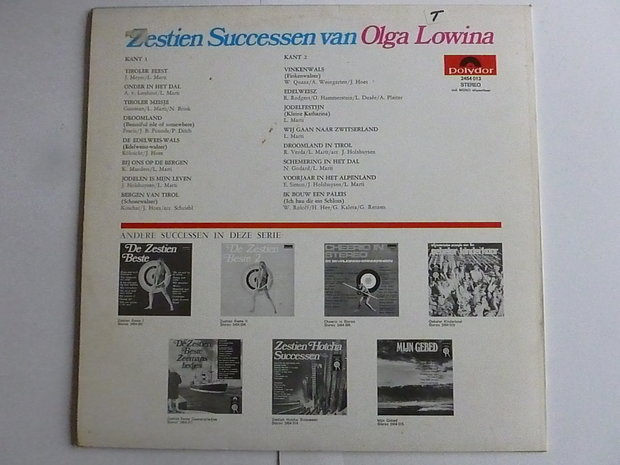 Olga Lowina - Zestien Successen van Olga Lowina (LP)