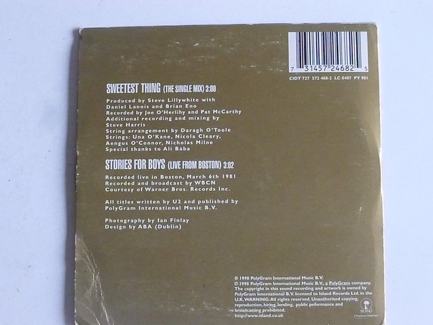 U2 - Sweetest Thing (CD Single)