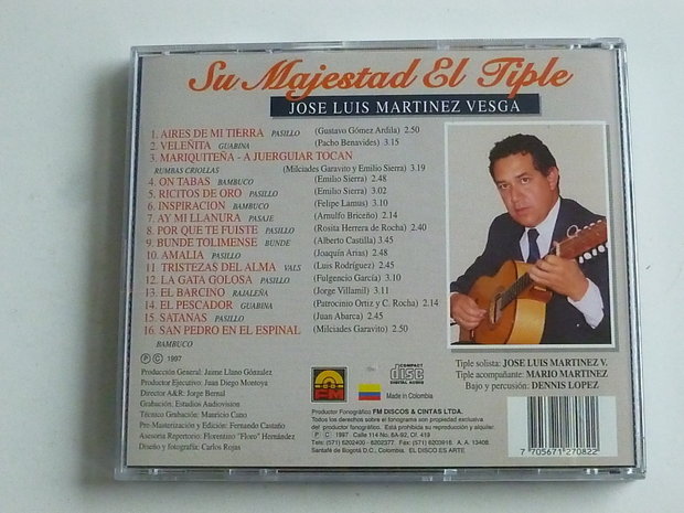 Jose Luis Martinez Vesga - Su Majestad El Tiple