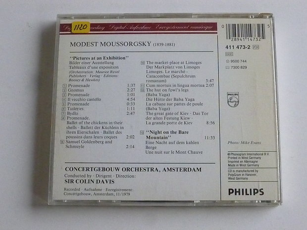 Moussorgsky - Pictures at an Exhibition / Sir Colin Davis