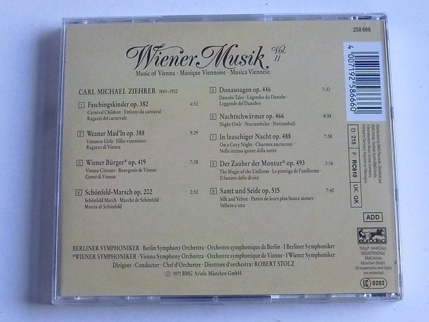 Wiener Musik - Carl Michael Ziehrer / Robert Stolz