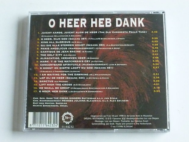 O Heer heb Dank - The Credo Singers o.l.v. Jan Stolk