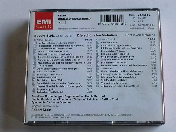 Robert Stolz - Die Schönsten Melodien (2 CD)