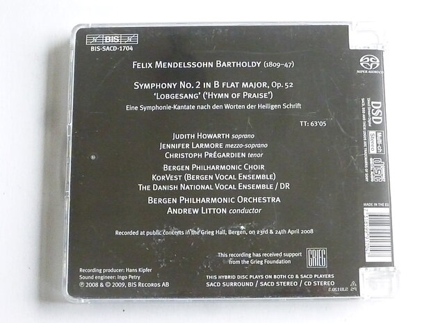 Mendelssohn - Symphony 2 / Andrew Litton (SACD) Gesigneerd