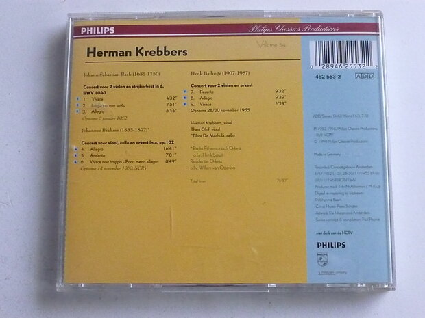 Herman Krebbers - Dubbelconcerten / volume 34