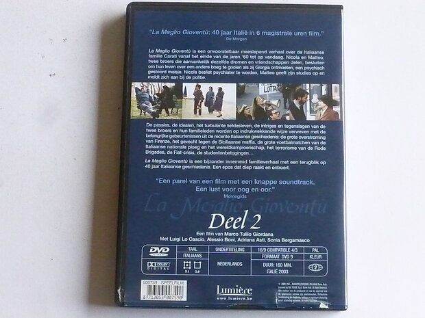 La Meglio Gioventu Deel 2 (DVD)