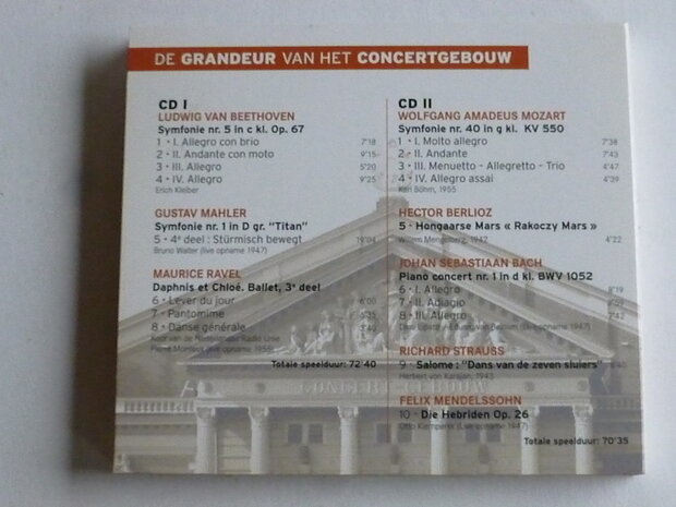 De Grandeur van het Concertgebouw (2 CD)