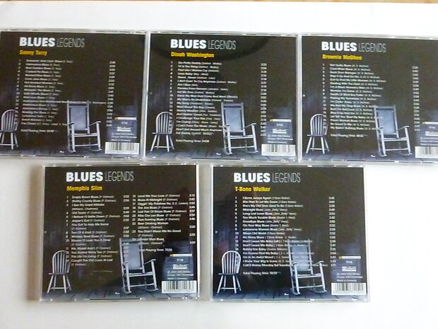 Blues Legends - S. Terry, D. Washington, B. McGhee, T Bone Walker, Memphis Slim (5 CD)