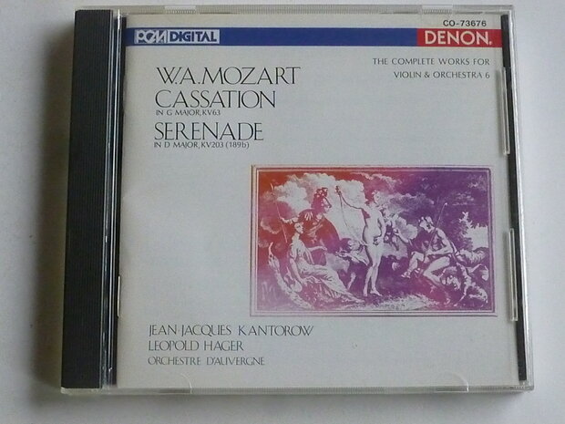 Mozart - Cassation, Serenade / Kantorow, Leopold Hager