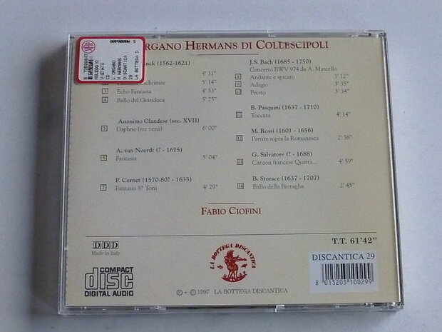 Fabio Ciofini - L'Organo Hermans di Collescipoli