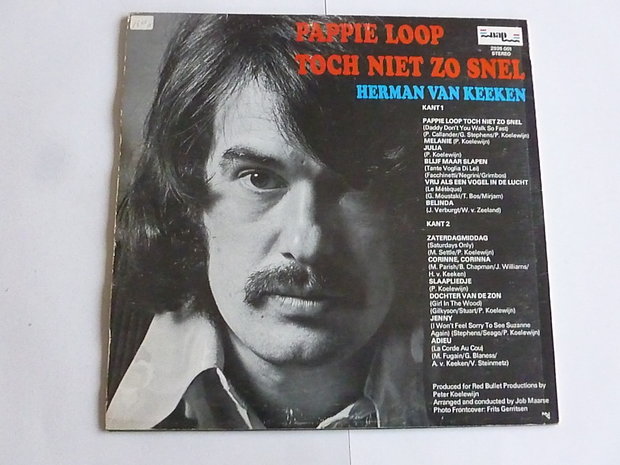 Herman van Keeken  - Pappie loop toch niet zo snel (LP)